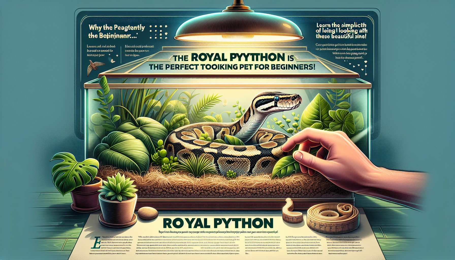 découvrez pourquoi le python royal est le choix idéal pour les terrariophiles débutants. facile à manipuler, avec un entretien simple et une tempérament docile, ce serpent est parfait pour ceux qui souhaitent se lancer dans l'élevage de reptiles.