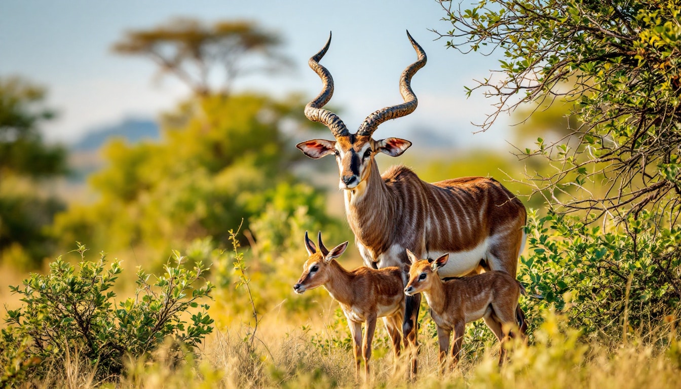 découvrez comment identifier les cornes torsadées majestueuses du grand koudou et explorez les parcs africains où vous pourrez les observer dans leur habitat naturel.