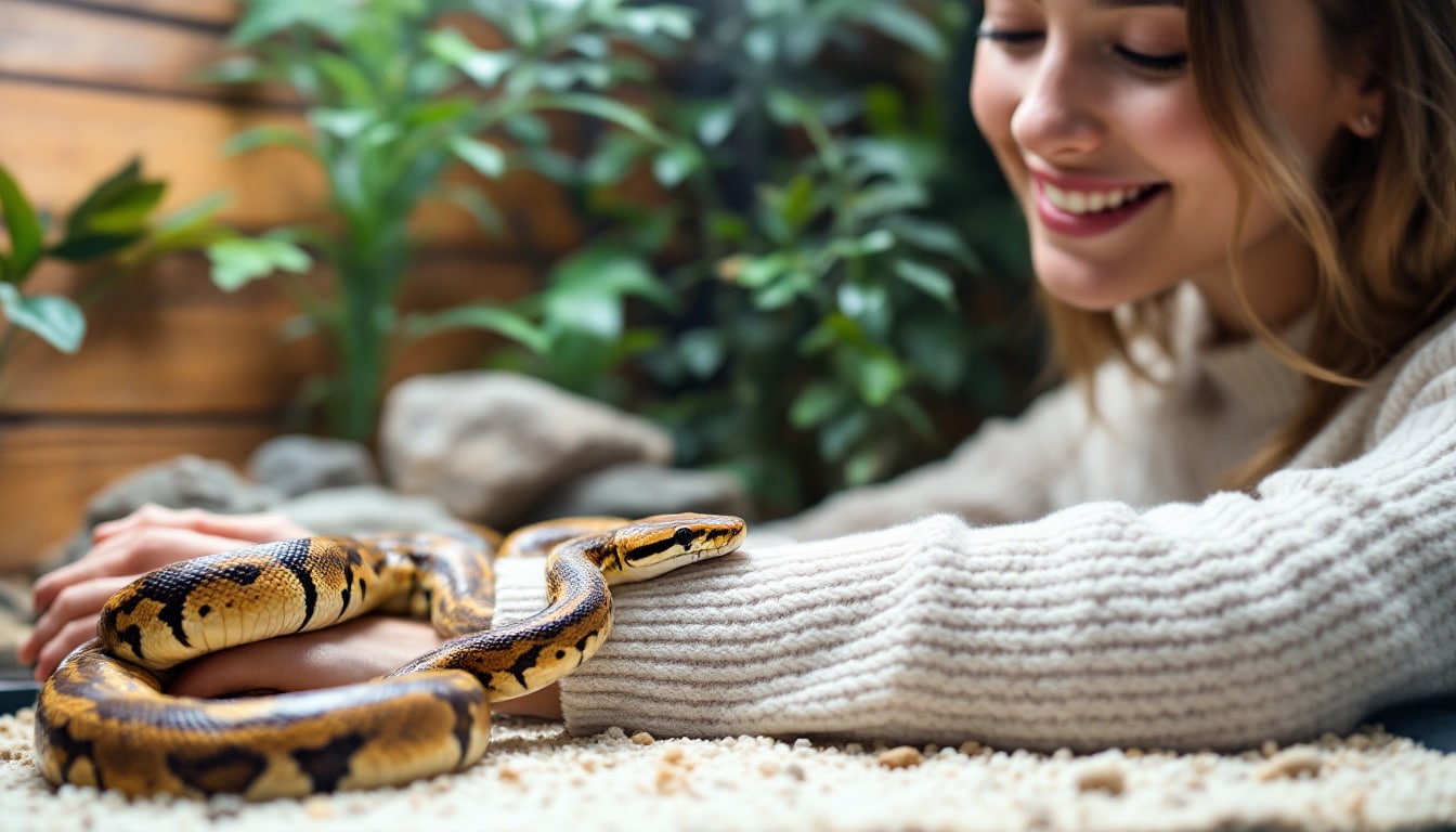 découvrez les conditions idéales pour apprivoiser un serpent des blés et en faire un compagnon serein et docile. apprenez les techniques d'élevage, les soins adaptés et les environnements favorables pour garantir une cohabitation harmonieuse avec ce reptile fascinant.