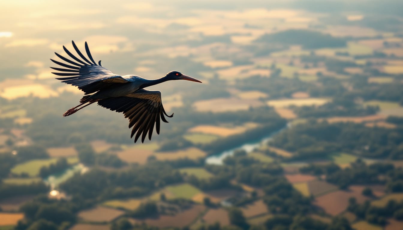 découvrez les étonnantes migrations de la cigogne noire et son rôle crucial dans la régulation des insectes nuisibles. apprenez comment cette fascinante espèce contribue à l'équilibre des écosystèmes tout en parcourant de grandes distances à travers le monde.