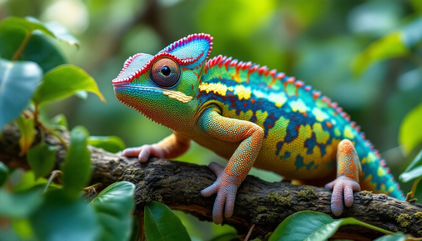 découvrez les caractéristiques uniques du caméléon panthère et apprenez à le distinguer des autres espèces. explorez les couleurs fascinantes qu'il arbore et les secrets de son camouflage dans cet article captivant.