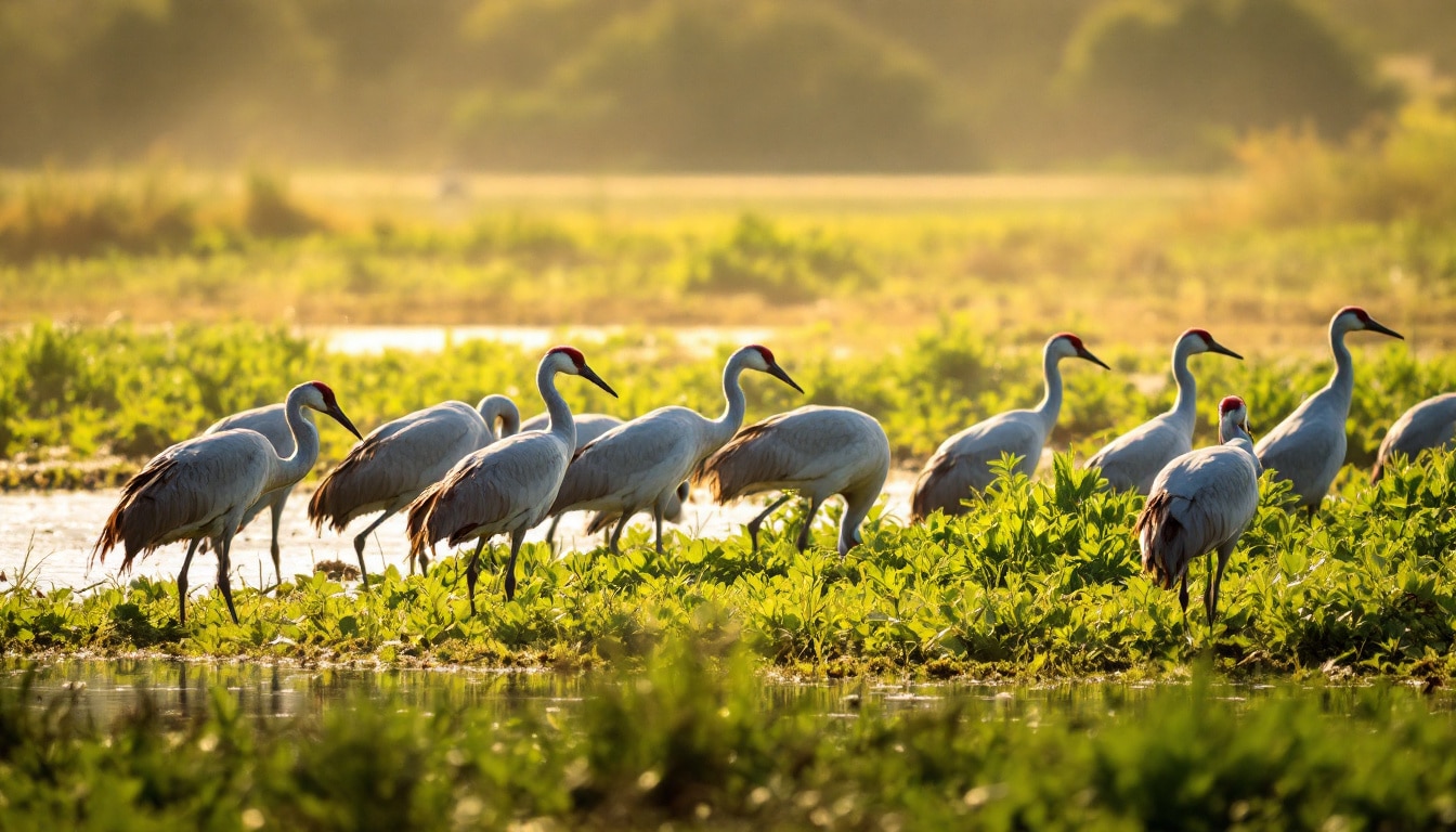 découvrez les caractéristiques fascinantes de la grue cendrée en vol et apprenez dans quels marais de france cette majestueuse espèce aviaire se niche. une exploration incontournable pour les passionnés d' ornithologie et de nature.